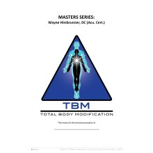 TBM Master Series Manual : Dr. Wayne Hirsbrunner *EARLY-VERSION UPGRADE ONLY*